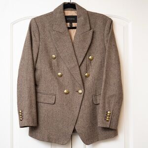 Banana Republic Herringbone Blazer in Brown
